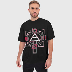 Футболка оверсайз мужская 30 Seconds to Mars - poster, цвет: 3D-принт — фото 2