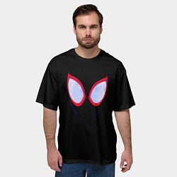 Футболка оверсайз мужская Человек паук глаза, цвет: 3D-принт — фото 2