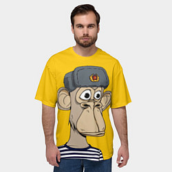 Футболка оверсайз мужская NFT ape turtleneck, цвет: 3D-принт — фото 2