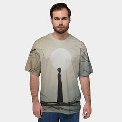 Футболка оверсайз мужская Минималистичный сюрреализм, цвет: 3D-принт — фото 2