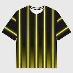 Футболка оверсайз мужская Neon yellow, цвет: 3D-принт