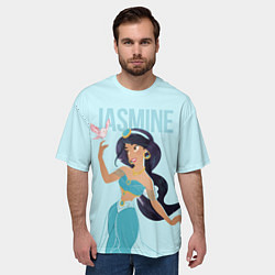 Футболка оверсайз мужская Jasmine princess - big pictures, цвет: 3D-принт — фото 2