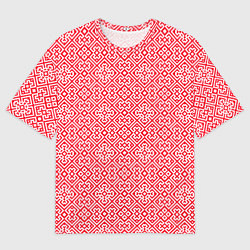 Футболка оверсайз мужская Славянский узор - орнамент, цвет: 3D-принт