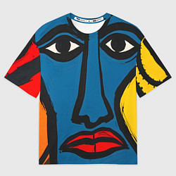 Мужская футболка оверсайз Арт с лицами