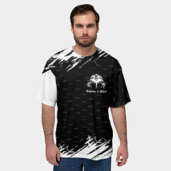 Футболка оверсайз мужская Король и шут краски броня, цвет: 3D-принт — фото 2