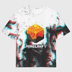 Мужская футболка оверсайз Minecraft glitch