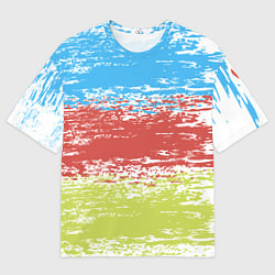 Футболка оверсайз мужская Взмах кистью, цвет: 3D-принт