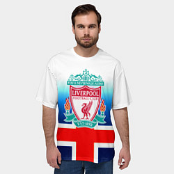 Футболка оверсайз мужская Liverpool Англия, цвет: 3D-принт — фото 2