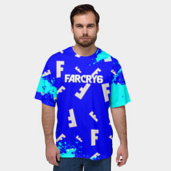 Футболка оверсайз мужская Farcry 6 pattern, цвет: 3D-принт — фото 2