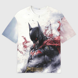 Футболка оверсайз мужская Бэтмен в тумане, цвет: 3D-принт