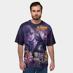 Футболка оверсайз мужская Доктор Камень, цвет: 3D-принт — фото 2