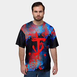 Футболка оверсайз мужская Doom космическая абстракция, цвет: 3D-принт — фото 2