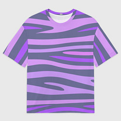 Футболка оверсайз мужская Лавандовые волны, цвет: 3D-принт