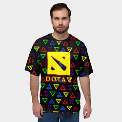Футболка оверсайз мужская Dota pattern witcher, цвет: 3D-принт — фото 2
