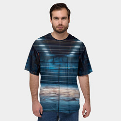 Футболка оверсайз мужская Бойцовский спортзал, цвет: 3D-принт — фото 2