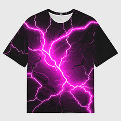 Футболка оверсайз мужская The color is pink and black, цвет: 3D-принт