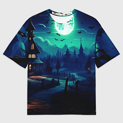 Мужская футболка оверсайз Day of the Dead - Хэллоуин