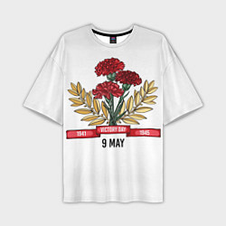Футболка оверсайз мужская 9 Мая victory day, цвет: 3D-принт