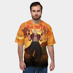 Футболка оверсайз мужская Devil May Cry персонажи, цвет: 3D-принт — фото 2