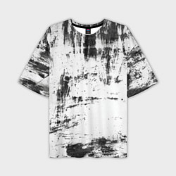 Мужская футболка оверсайз Color black and white