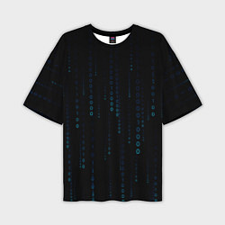 Футболка оверсайз мужская Color black blue, цвет: 3D-принт