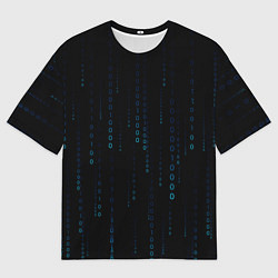 Футболка оверсайз мужская Color black blue, цвет: 3D-принт