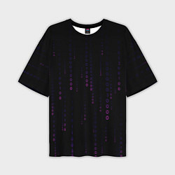 Мужская футболка оверсайз Color black pink
