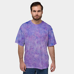 Футболка оверсайз мужская Фиолетовый свет фонаря, цвет: 3D-принт — фото 2
