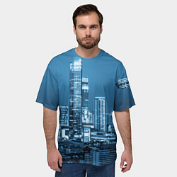 Футболка оверсайз мужская City, цвет: 3D-принт — фото 2