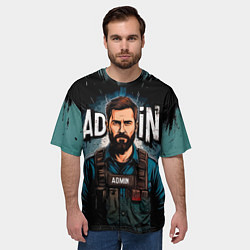 Футболка оверсайз мужская Админ в разгрузке, цвет: 3D-принт — фото 2