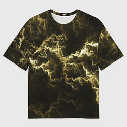 Футболка оверсайз мужская Lightning yellow, цвет: 3D-принт
