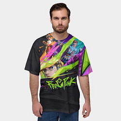 Футболка оверсайз мужская Fragpunk, цвет: 3D-принт — фото 2
