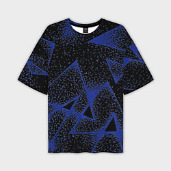 Мужская футболка оверсайз Triangles with dots
