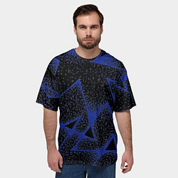 Футболка оверсайз мужская Triangles with dots, цвет: 3D-принт — фото 2