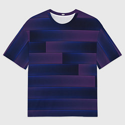 Мужская футболка оверсайз Color blue square