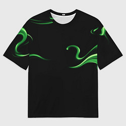 Футболка оверсайз мужская The color is light green abstraction, цвет: 3D-принт