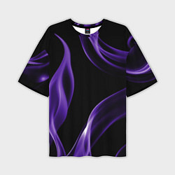 Мужская футболка оверсайз Purple abstraction
