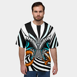 Футболка оверсайз мужская Глаз и щупальца, цвет: 3D-принт — фото 2