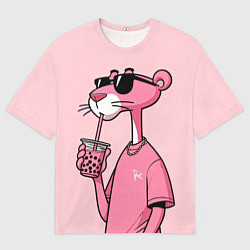 Мужская футболка оверсайз Розовая пантера