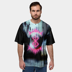 Футболка оверсайз мужская Берсерк в стиле гранж, цвет: 3D-принт — фото 2