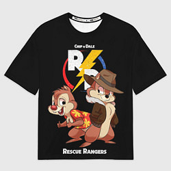 Футболка оверсайз мужская Чип и Дейл - rescue rangers, цвет: 3D-принт