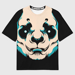 Мужская футболка оверсайз Взгляд панды
