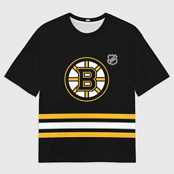 Мужская футболка оверсайз Бостон Брюинз хоккей