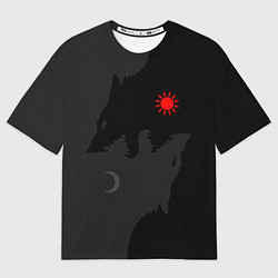 Футболка оверсайз мужская Хати и Сколь, цвет: 3D-принт