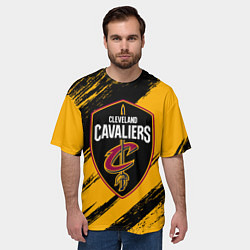 Футболка оверсайз мужская Cleveland Cavaliers NBA, цвет: 3D-принт — фото 2