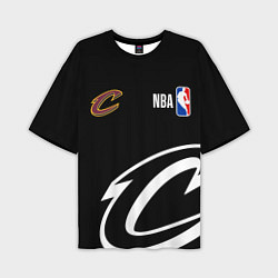 Футболка оверсайз мужская Cleveland Cavaliers basketball, цвет: 3D-принт