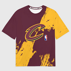 Футболка оверсайз мужская Cleveland Cavaliers NBA team, цвет: 3D-принт
