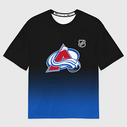 Футболка оверсайз мужская Колорадо Эвеланш - градиент, цвет: 3D-принт