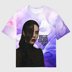 Футболка оверсайз мужская Готический стиль Билли Айлиш, цвет: 3D-принт