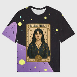 Футболка оверсайз мужская Билли Айлиш в стиле Таро, цвет: 3D-принт